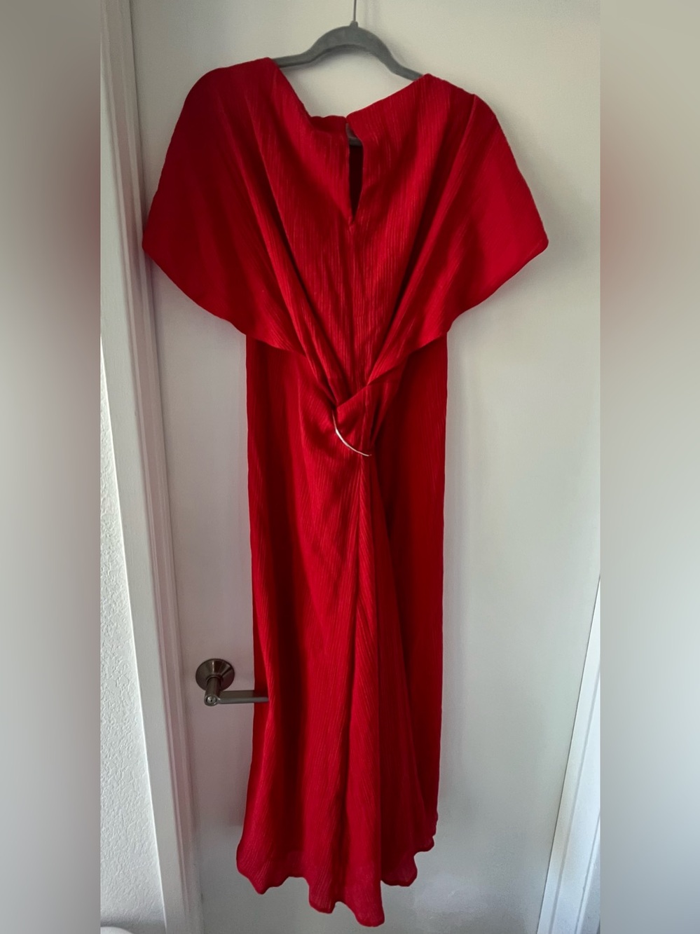 Cult Gaia Artemisia Ruby Red Cape Dress, large, new with tags! - Picture 8 of 11
